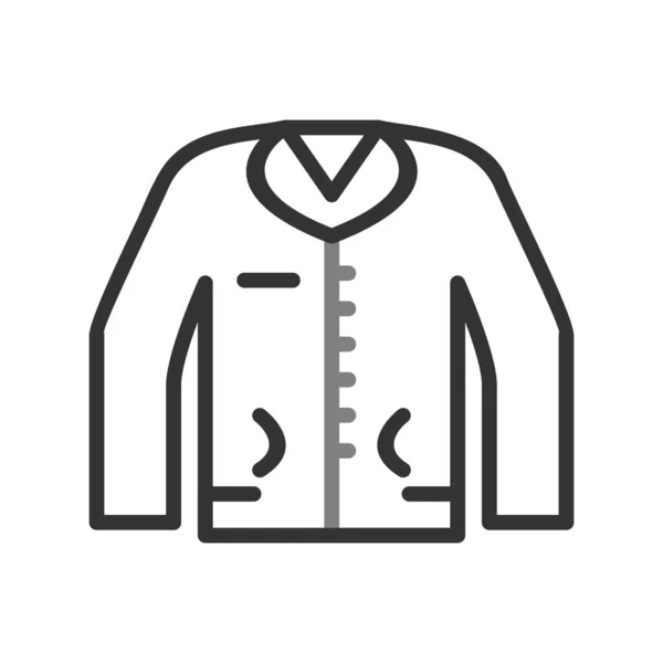 Chaqueta Icono Vector Ilustración — Archivo Imágenes Vectoriales