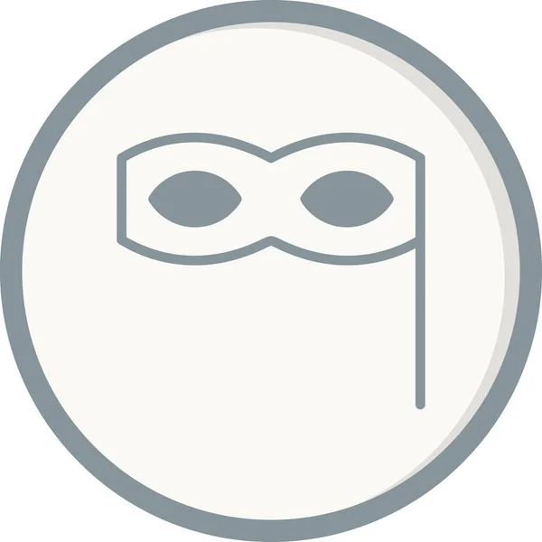 Eye Mask Simple Icon Vector Illustration — Vettoriale Stock