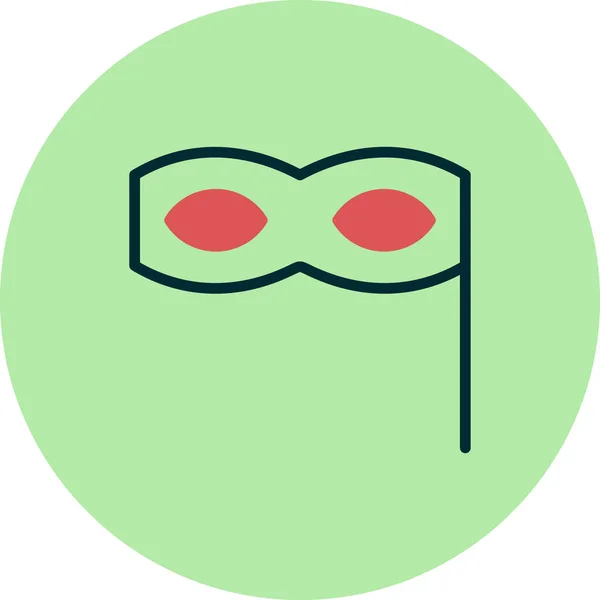 Eye Mask Simple Icon Vector Illustration — 图库矢量图片