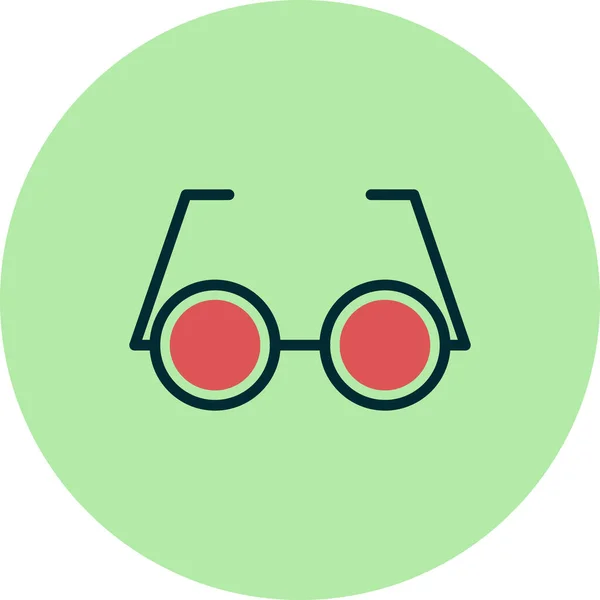 Brillensymbol Auf Weißem Hintergrund Vektorillustration — Stockvektor