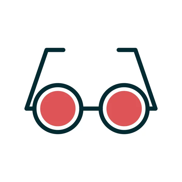 Icono Gafas Sobre Fondo Blanco Ilustración Vectorial — Vector de stock