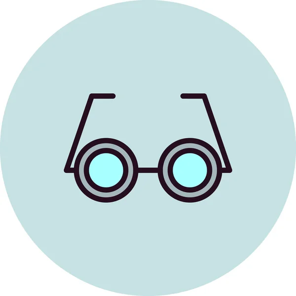 Icono Gafas Sobre Fondo Blanco Ilustración Vectorial — Vector de stock