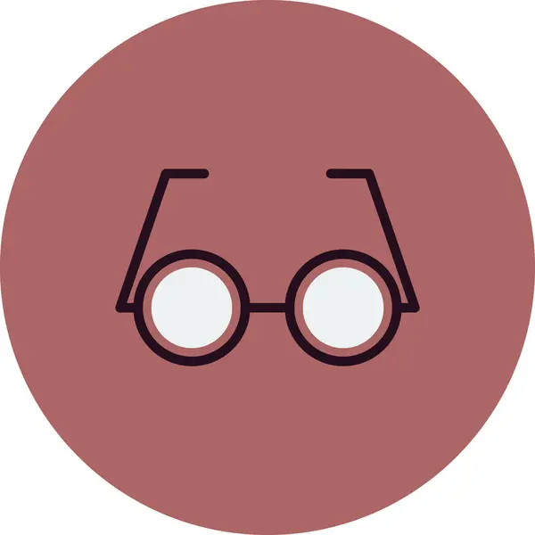 眼鏡のアイコンは白い背景の上 ベクトル イラスト — ストックベクタ