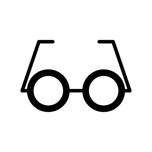 Icono Gafas Sobre Fondo Blanco Ilustración Vectorial — Vector de stock