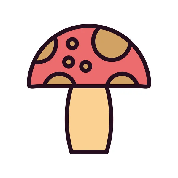 Champignon Icône Web Illustration Simple — Image vectorielle