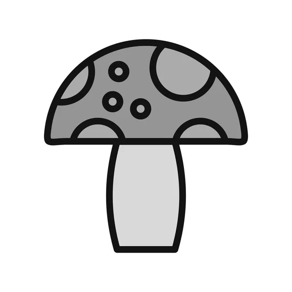 Mushroom Web Icon Simple Illustration — Stock Vector