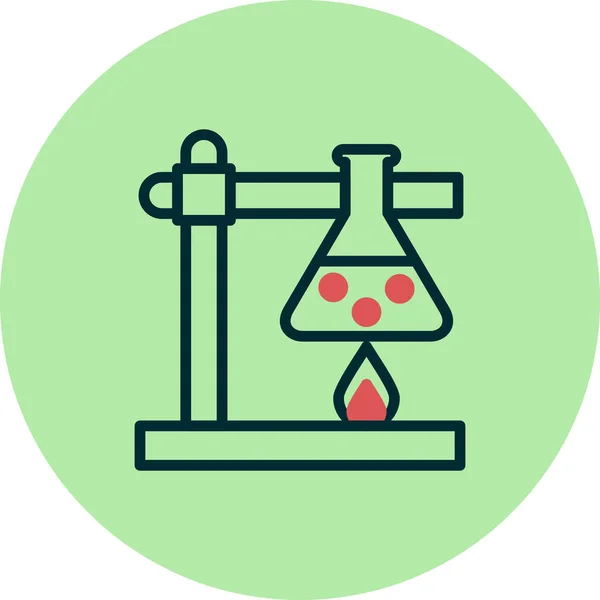 Lab Experiment Vector Glyph Icon Modern Simple Clean — Stock Vector