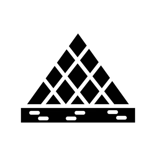 Vector Illustratie Van Een Piramide Icoon — Stockvector