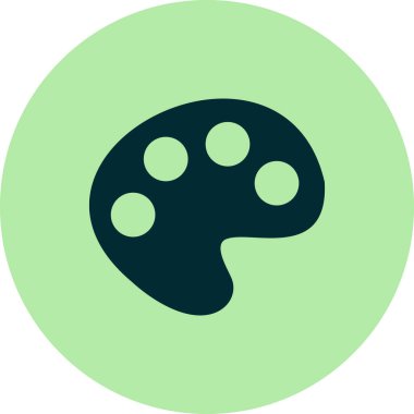 Renk paleti web simgesi, modern vektör illüstrasyonu