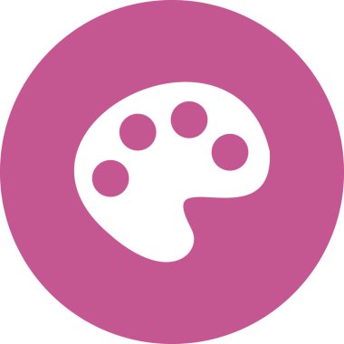 Renk paleti web simgesi, modern vektör illüstrasyonu