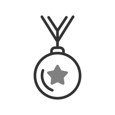 Madalya simgesi, vektör illüstrasyonu  