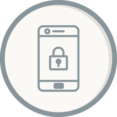 Cep telefonu simgesi, vektör illüstrasyonu 