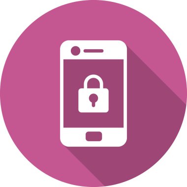 Cep telefonu simgesi, vektör illüstrasyonu 