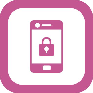 Cep telefonu simgesi, vektör illüstrasyonu 