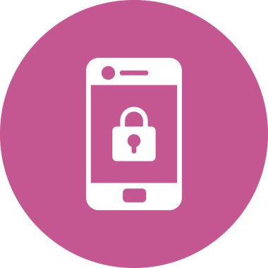 Cep telefonu simgesi, vektör illüstrasyonu 