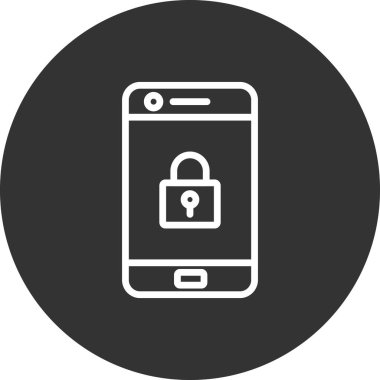 Cep telefonu simgesi, vektör illüstrasyonu 