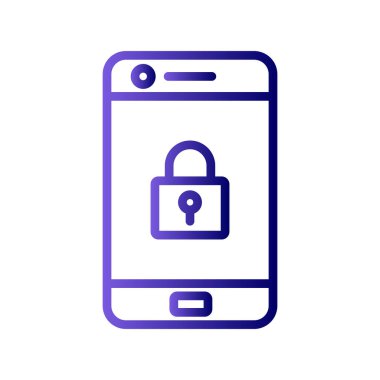 Cep telefonu simgesi, vektör illüstrasyonu 