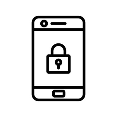 cep telefonu simgesi, vektör illüstrasyonu 