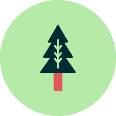 çam ağacı vektör simgesi modern basit tasarım