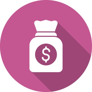 para çantası simgesi, vektör illüstrasyonu