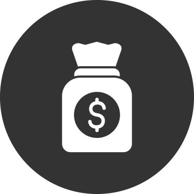 para çantası simgesi, vektör illüstrasyonu