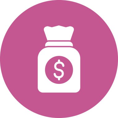 para çantası simgesi, vektör illüstrasyonu