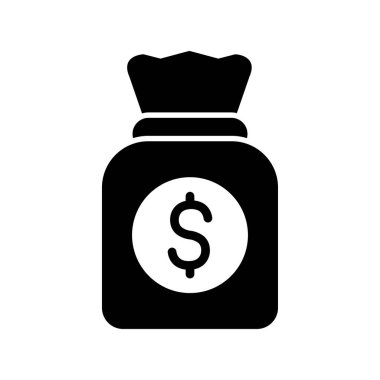 para çantası simgesi, vektör illüstrasyonu