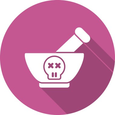 Bir havan simgesinin vektör illüstrasyonu