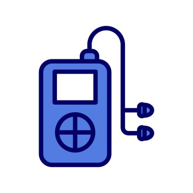 müzik çalar ikon vektör illüstrasyonu