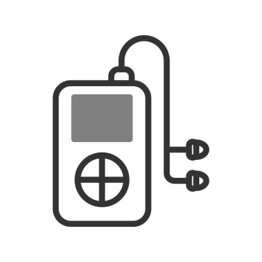 müzik çalar ikon vektör illüstrasyonu