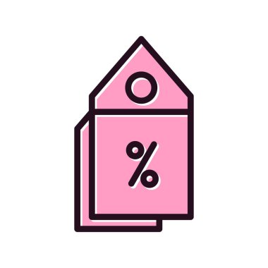 etiket satırı biçim vektör çizimi