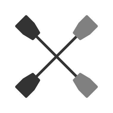 kürek simgesi vektör illüstrasyonu