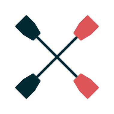 Kürek. Web simgesi basit illüstrasyon