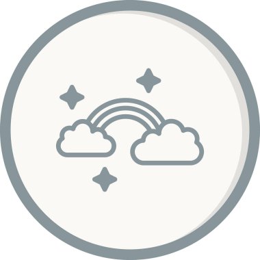 gökkuşağı simgesi vektör illüstrasyonu