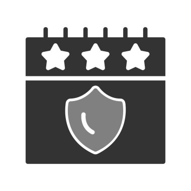 Güvenlik Olayları simgesi, vektör illüstrasyonu