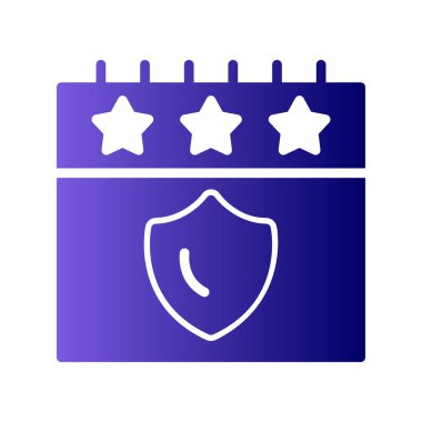 Güvenlik Olayları simgesi, vektör illüstrasyonu