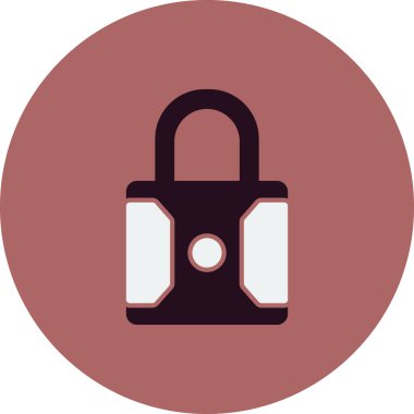 asma kilit ikon vektör çizimi