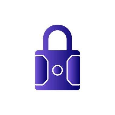 asma kilit ikon vektör çizimi