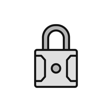 asma kilit ikon vektör çizimi