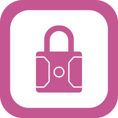 asma kilit ikon vektör çizimi