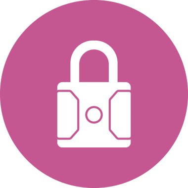 asma kilit ikon vektör çizimi