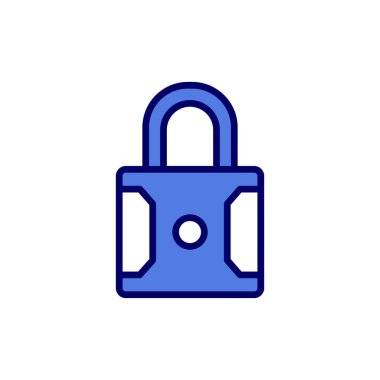 asma kilit ikon vektör çizimi