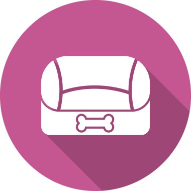 Evcil hayvan yatak ağı simgesi basit illüstrasyon