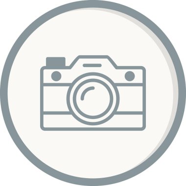 fotoğraf makinesi ikon vektör illüstrasyonu