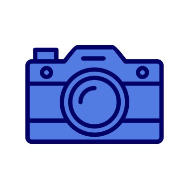 fotoğraf makinesi ikon vektör illüstrasyonu
