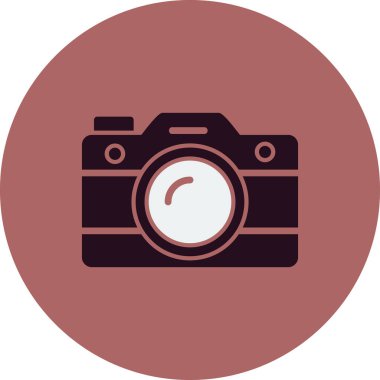 fotoğraf makinesi ikon vektör illüstrasyonu