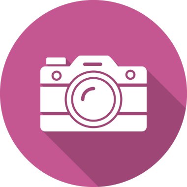 fotoğraf makinesi ikon vektör illüstrasyonu