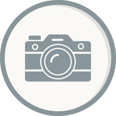 fotoğraf makinesi ikon vektör illüstrasyonu