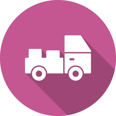 kamyon modern simge vektör illüstrasyonu