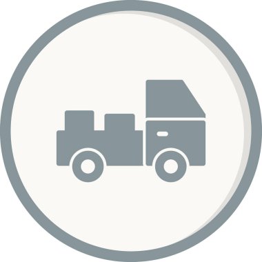 kamyon modern simge vektör illüstrasyonu